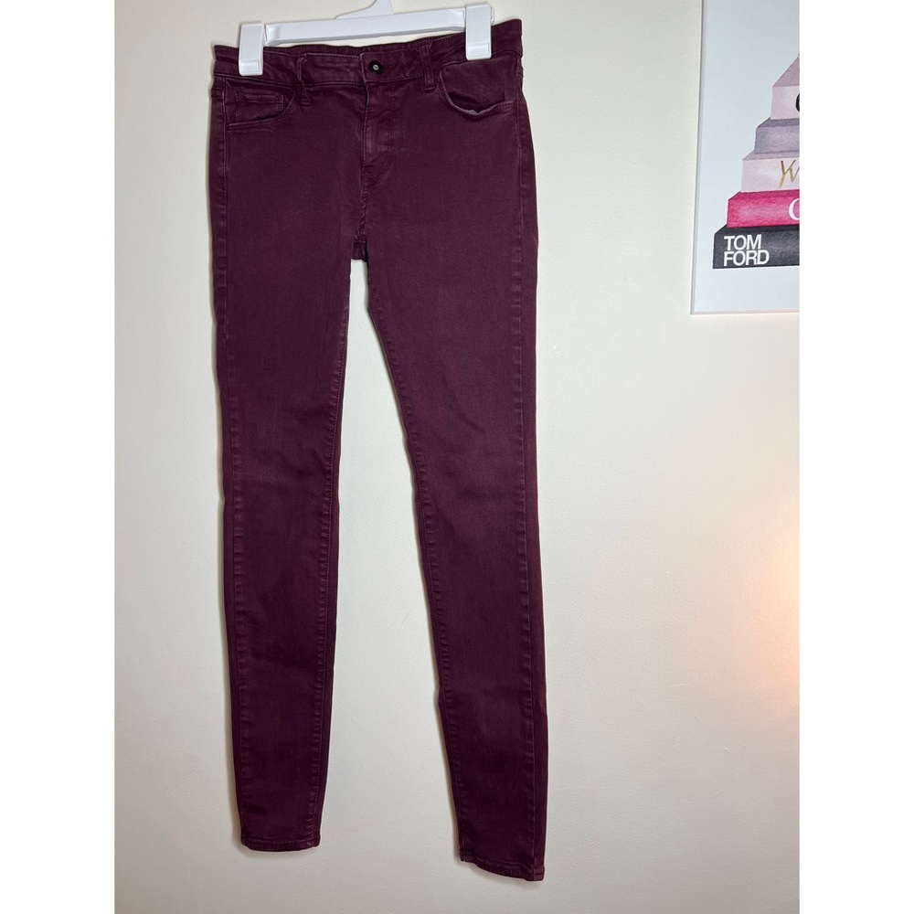 Uniqlo Womens Purple Skinny Jeans